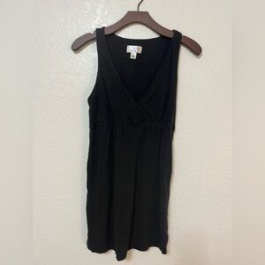 LOFT Black Sleeveless V-Neck | Tunic Leggings Friendly